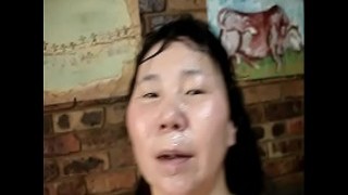 Duk and David Piss and Cum on Face in Sexy Dress