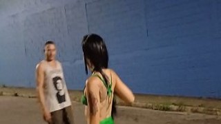 Young Girl Snaps Guy&rsquo;s Hard Cock After He Hits On Her