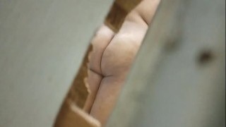 Wifey Shows Off Big Ass In House Bathroom