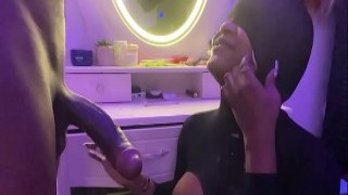Ebony Babe Delivers Sultry Blowjob Action