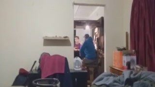 lol this girl was so turned on at my house party she went to finger her greedy slit in the closet