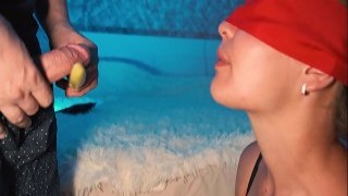 Stepmom Plays Guess The Taste Game, Sucks My Cock
