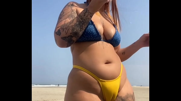 Married redhead stays on the beach teasing her virgin friend and then goes home to fuck a stranger without a condom and gets milk in her pussy