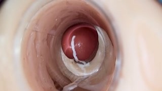 camera inside deep greedy slit captures huge ejaculation of sperm