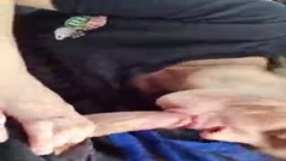 sloppy blowjob and massive filled pussy from boyfriends friend