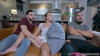 pounding around with my gorgeous stepsis while her hubbie is beside her violet reign mypervyfamily