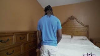 mischievous taboo stepmom rails her son s ebony shaft friend