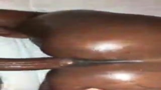 dark chocolate nubian fan invited stretch up to her room for the blessing