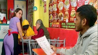 Hungry For Pay? Mature White Waitress Nails Black Tipper