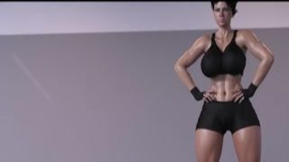 big tit personal trainer face fucked by her wimpy client. preview 