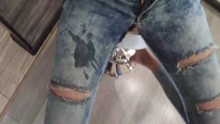 barmen ripped her jeans and drilled her
