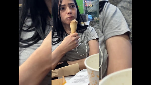 my friend used me as dessert and dumped a load inside.. hope i don't get pregnant lol