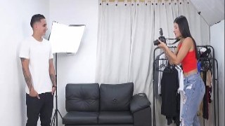 Latina Photographer Seduces Her for an Exposed Shoot