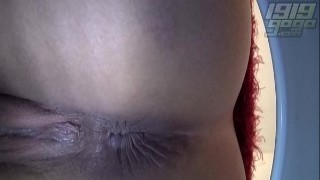 Toilet Cam Captures Up Close View of Bare Pussy