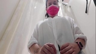 Sexy Italian Stepmom Flirts in Shop, Shoving Tits in Your Face