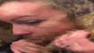 angel emily outdoor bj in the train and cumswallowing 