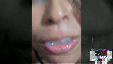 Sucking Cum, Swallowing It All for a Happy Ending