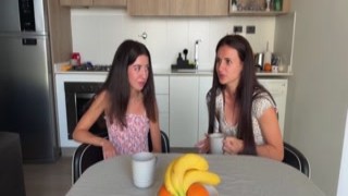 lucky guy bangs girlfriend and her friend - mmf pearl ropes play