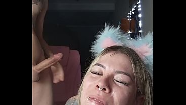 She gave it to her in her gaming chair.