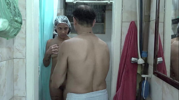 Husband Sneaks In For Shower Sex With Stepdaughter
