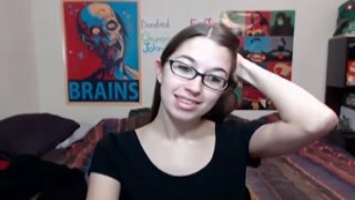 babe alexxxcoal flashing cleavage on live webcam - 6cam.biz