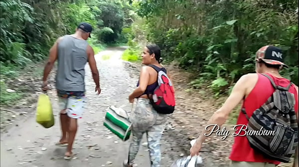 Naughty Girl Spotted On Trail To Natural Pool In Guaruj&aacute; Brazil