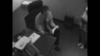 bimbo blonde secretary pipe cleaning her boss hefty thick dick