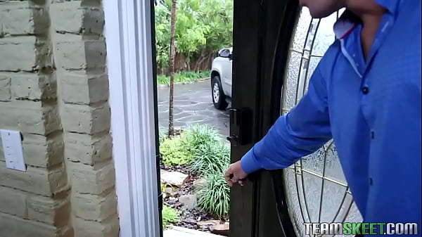 tiny nerdy babysitter getting absolutely wrecked by a monster cock