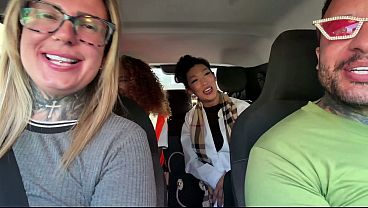 Japanese Girl And Brunette Nail Car Sex While Attendant And Vet Watch