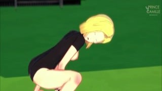 android 18 cowgirl riding until huge overflowing creampie - dragon ball