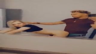 tiny young bimbo blonde gaped and sucked mixed black filipino hotty in night club bathroom and made him climax fluid in 5 minutes