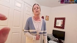 Stepmom Lets Horny Stepson Slide Tip Inside