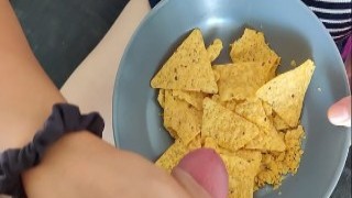 Saucy Nachos Taste Even Better with a Face Full of Sperm