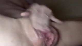 rubbing my clit til there s baby batter dripping